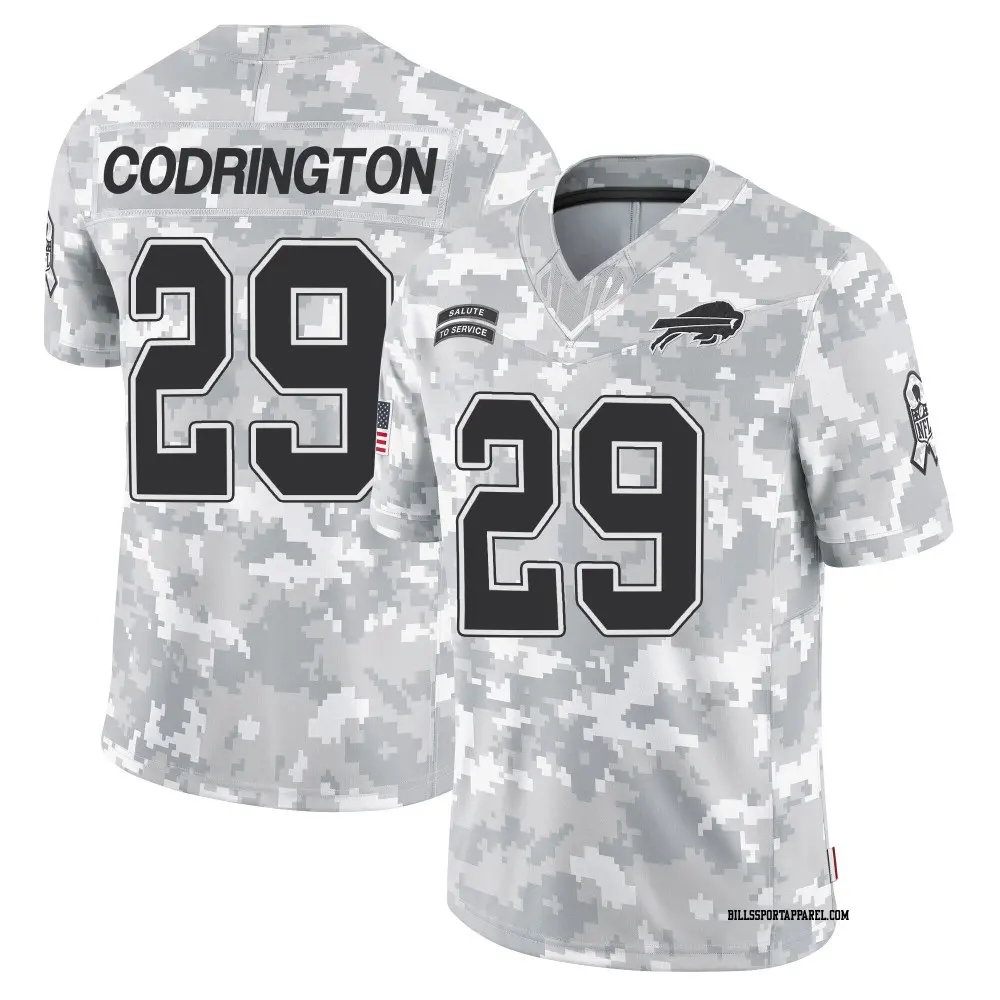 Limited Arctic Camo Youth Brandon Codrington Buffalo Bills 2024 Salute to Service Jersey