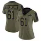 Limited Olive Women's Gable Steveson Buffalo Bills 2021 Salute To Service Jersey