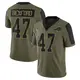 Limited Olive Youth Christian Benford Buffalo Bills 2021 Salute To Service Jersey